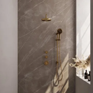 Brauer Gold Edition Thermostatische Inbouw Regendoucheset