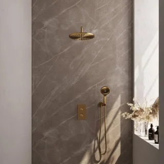 Brauer Gold Edition Thermostatische Regendoucheset Inbouw