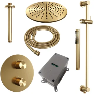 Brauer Gold Edition Thermostatische Regendoucheset Inbouw