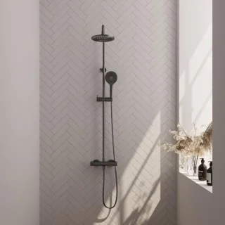Brauer Gunmetal Edition Opbouw Thermostatische Regendoucheset