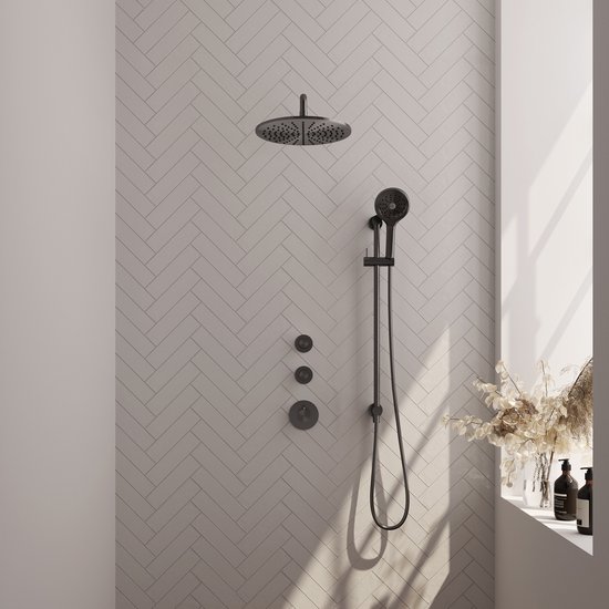 Brauer Gunmetal Edition Regendoucheset Inbouw 30cm