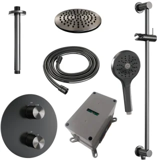 Brauer Gunmetal Edition Thermostatische Inbouw Regendoucheset