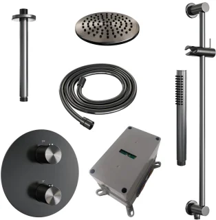 Brauer Gunmetal Edition Thermostatische Inbouw Regendoucheset