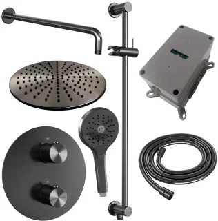 Brauer Gunmetal Edition Thermostatische Inbouw Regendoucheset