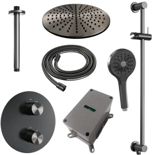 Brauer Gunmetal Edition Thermostatische Inbouw Regendoucheset