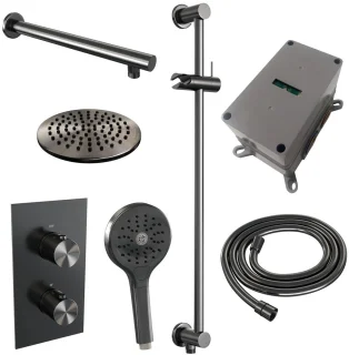 Wat vinden we goed aan de Brauer Gunmetal Edition Thermostatische Inbouw Regendoucheset