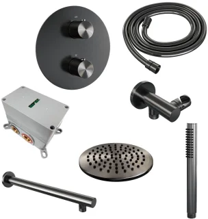 Brauer Gunmetal Edition Thermostatische Regendoucheset Inbouw