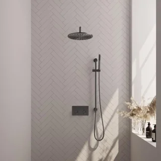 Brauer Gunmetal Edition Thermostatische Regendoucheset (Inbouw)