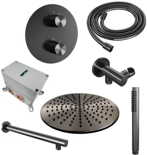 Brauer Gunmetal Edition Thermostatische Regendoucheset Inbouw