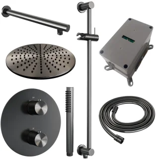 Brauer Gunmetal Edition Thermostatische Regendoucheset Inbouw