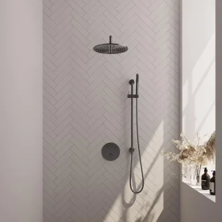 Brauer Gunmetal Inbouw Regendoucheset