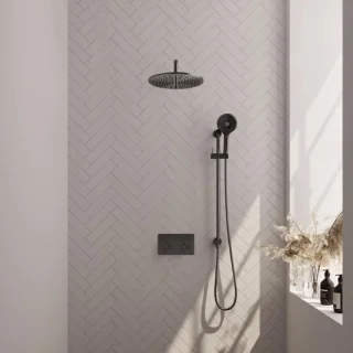 Brauer Gunmetal Thermostatische Inbouw Regendoucheset