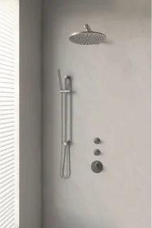 Brauer Regendoucheset Inbouw 30cm Rond Geborsteld Nikkel PVD Thermostaatkraan