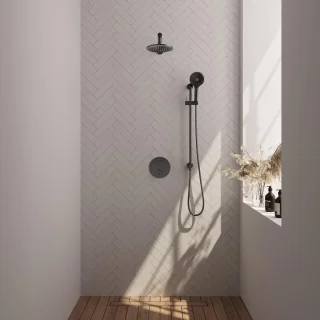Brauer Thermostatische Inbouw Regendoucheset Gunmetal