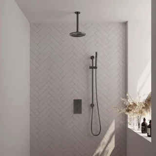 Brauer Thermostatische Regendoucheset Inbouw - Gunmetal Edition