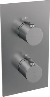 Brushed Edition 3-weg thermostatische regendouche inbouwset 26