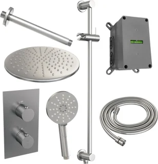 Brushed Edition 48 Thermostatische Regendouche Set 3-weg