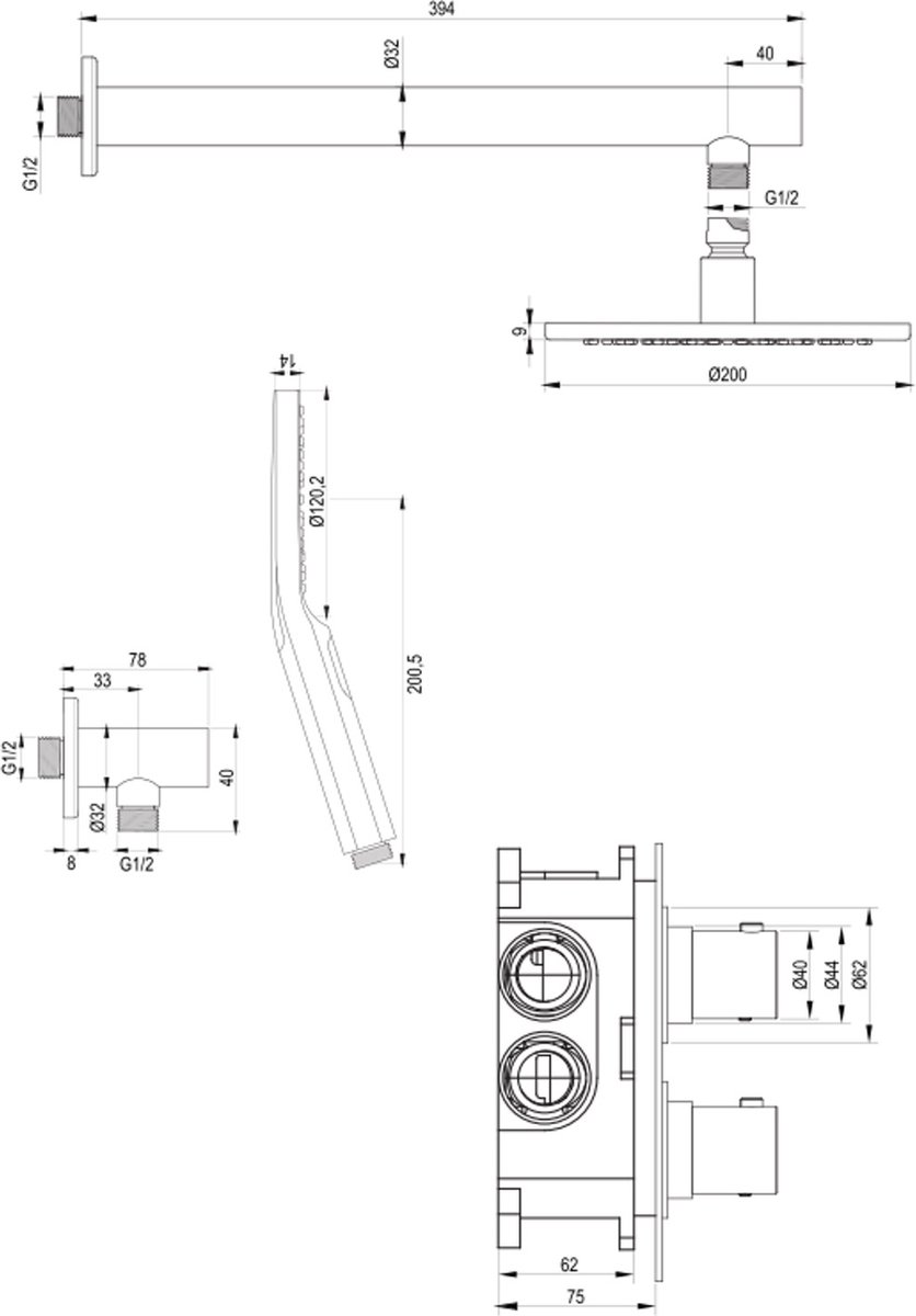 Wat vinden we goed aan de Brushed Edition Regendouche 3-weg set 31