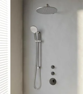 Brushed Edition SET 22 thermostatische inbouw regendoucheset