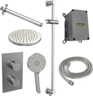Brushed Edition thermostatische inbouw regendouche 3-weg set 47