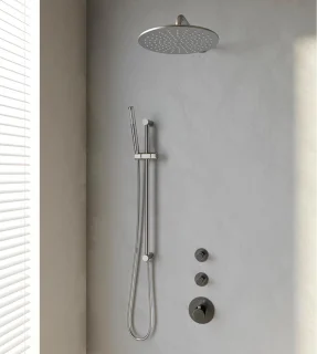 Brushed Edition thermostatische regendouche set 16 RVS