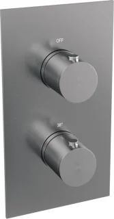 Brushed Edition thermostatische regendouche set met muurarm en handdouche