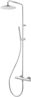 BWS Living Spa douchekolom met opbouwthermostaat chroom