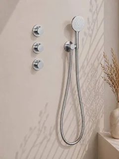Caral inbouwthermostaat met hoofddouche en handdouche