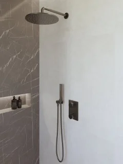Caral Inbouwthermostaatkraan Gunmetal
