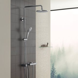 De CECIPA Max Douchesysteem 150 cm Chroom in één oogopslag