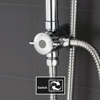 CECIPA Max Douchesysteem 150 cm Chroom