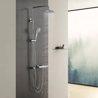 CECIPA max Douchesysteem Chroom Regendouche en Handdouche