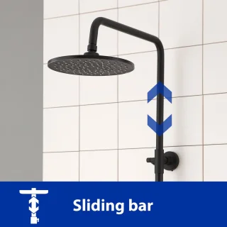 CECIPA Max Regendouche Douchesysteem Zwart