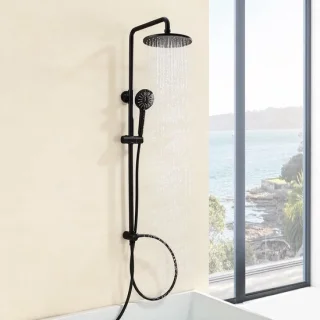 Cecipa Max regendouche met handdouche zonder kraan zwart