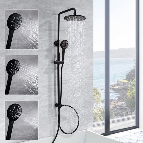 CECIPA max Regendoucheset Zwart Roestvrijstaal review