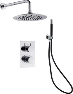 Ced'or Complete Inbouw Regendouche 20 cm Zwart Chroom