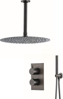 Ced'or Complete Inbouw Regendouche 30 cm Verouderd Ijzer