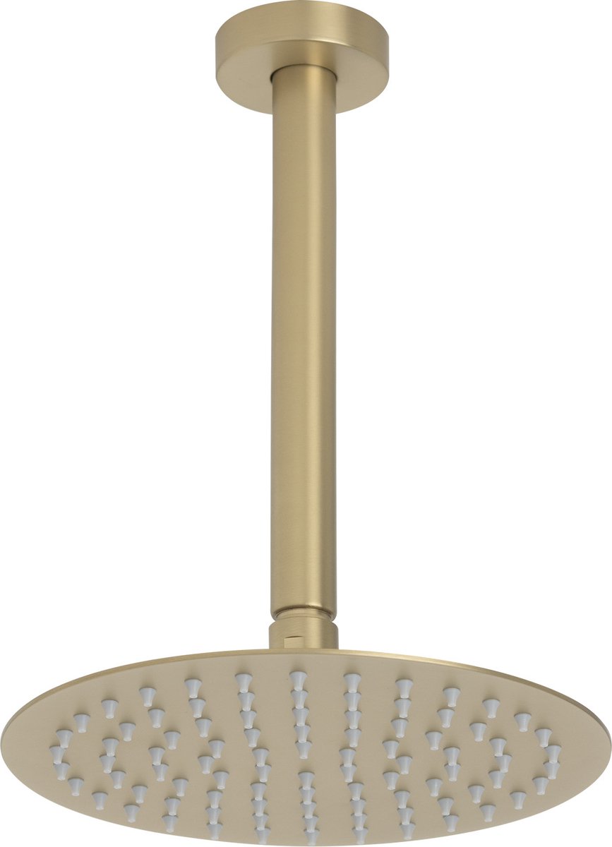 Ced'or inbouw regendouche set 20cm geborsteld messing