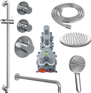 Chrome Edition Set 18 Inbouw Regendouche 30 cm