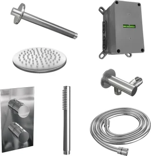 Chrome Edition thermostatische inbouw regendouche set 29