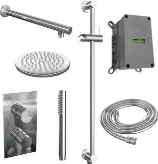 Chrome Edition thermostatische inbouw regendouche set 3-weg omstelling