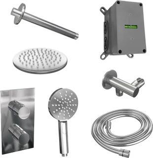 Chrome Edition thermostatische inbouw regendouche set 35