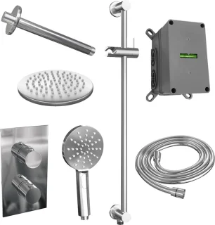 Chrome Edition thermostatische inbouw regendouche set 47
