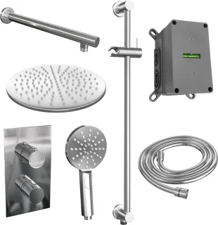 Chrome Edition thermostatische regendouche set 3-weg