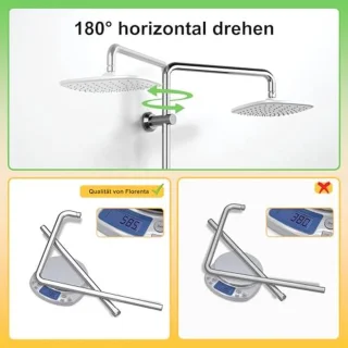 Chromen Regendouchesysteem