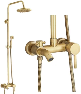 Cink & Co Vintage Regendouche 20 cm met handdouche en 3-weg mengkraan