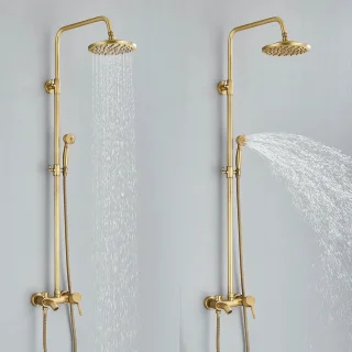 Cink & Co Vintage Regendouche 20 cm met handdouche en 3-weg mengkraan