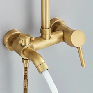 Cink & Co Vintage Regendouche 20 cm met handdouche en 3-weg mengkraan