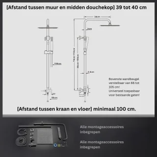 CLVP® Regendouchekop Zilver