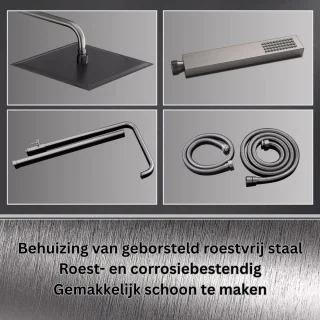 CLVP® Regendouchekop Zilver